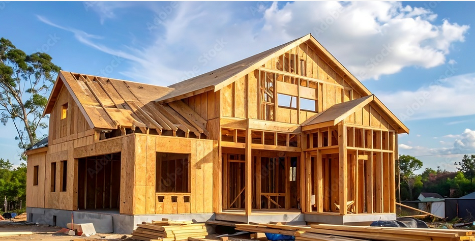 Handyman measuring and planning a renovation project