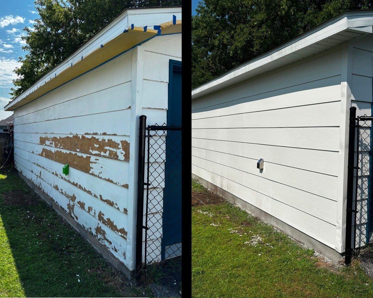 Wood siding restoration